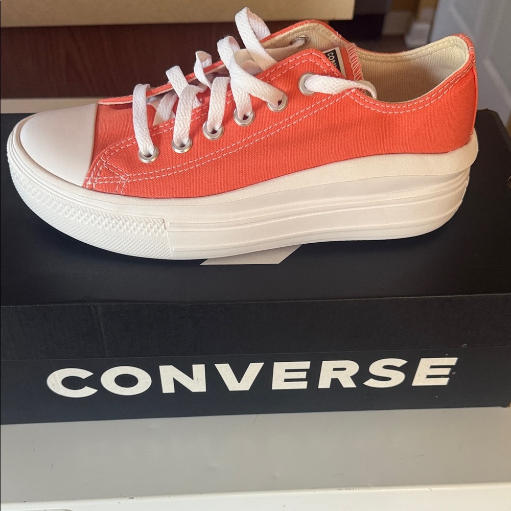 Converse Vibrant Orange Sneakers